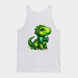 Clover Dino St Patricks Day Tank Top